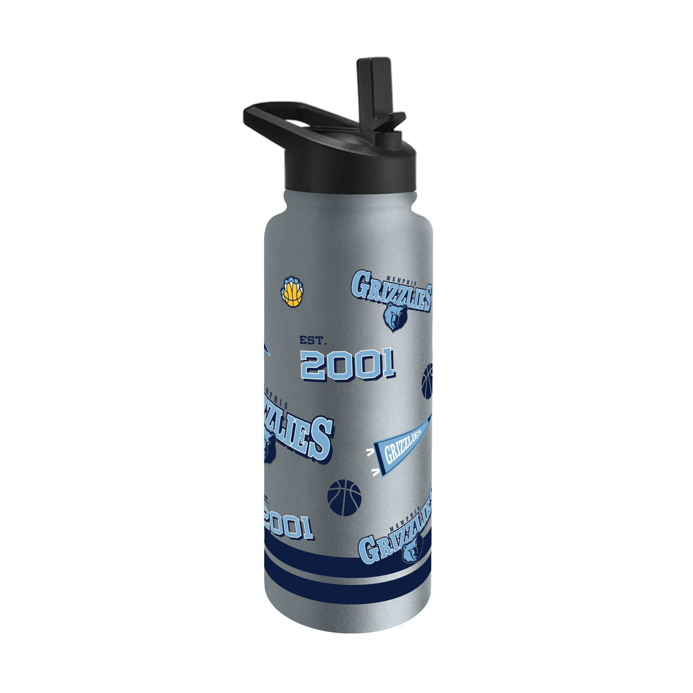 Memphis Grizzlies 34oz TJX Native Quencher Bottle - Logo Brands - Flyclothing LLC