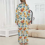 Baha Ranch Colores De Mexico Spring Florals Satin Pajamas
