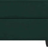 26" Green and Black Velvet Storage Ottoman - Homeroots - Flyclothing LLC