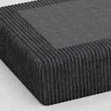 32" Black Corduroy Ottoman - Homeroots - Flyclothing LLC