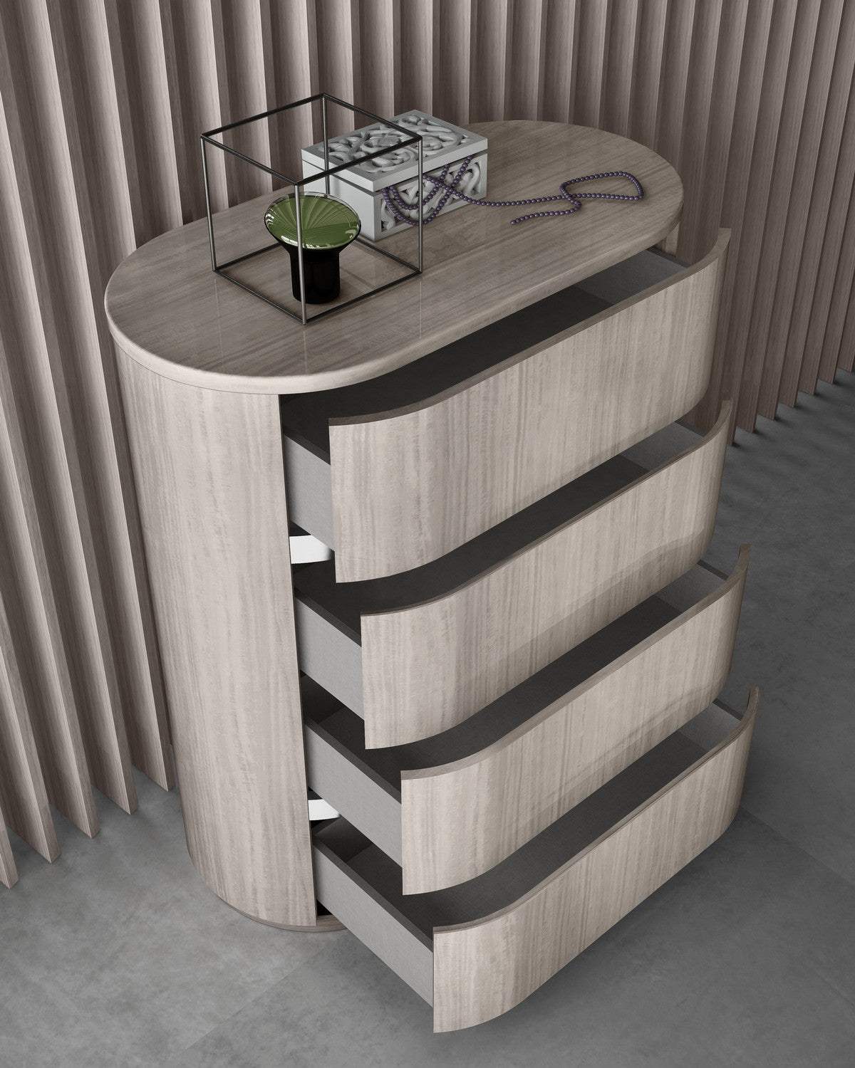 40" Beige Wood Four Drawer Dresser - HomeRoots - Flyclothing LLC