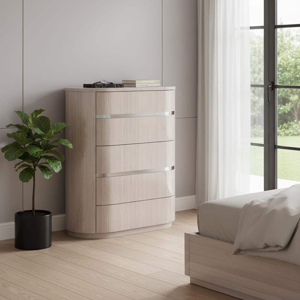 40" Beige Wood Four Drawer Dresser - HomeRoots - Flyclothing LLC