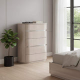 40" Beige Wood Four Drawer Dresser - HomeRoots - Flyclothing LLC