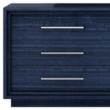 68" Blue Wood Six Drawer Double Dresser - Homeroots - Flyclothing LLC