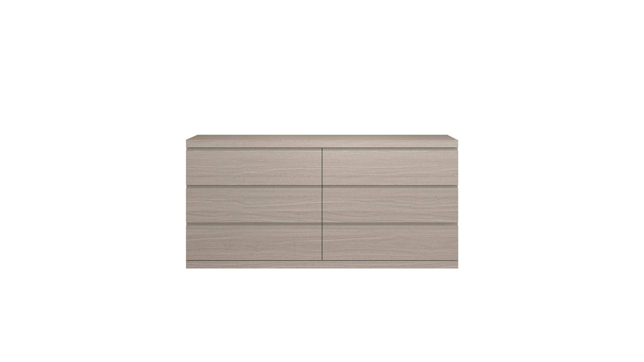 63" Oak Wood Six Drawer Double Dresser - HomeRoots - Flyclothing LLC