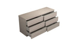 63" Oak Wood Six Drawer Double Dresser - HomeRoots - Flyclothing LLC