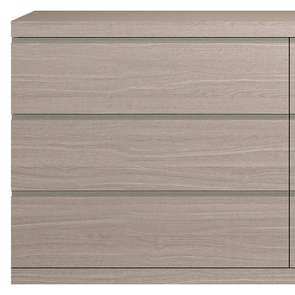 63" Oak Wood Six Drawer Double Dresser - HomeRoots - Flyclothing LLC