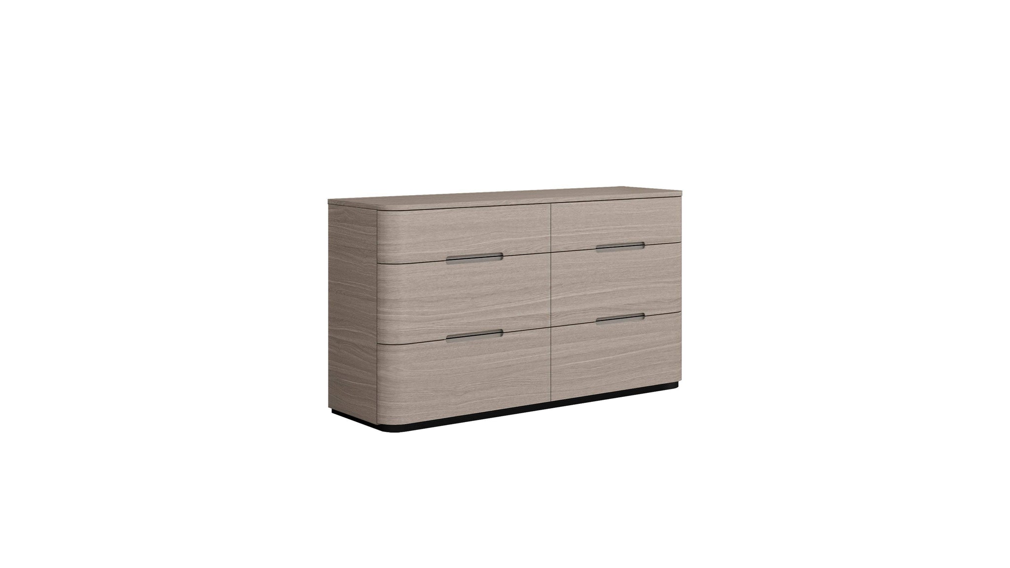 56" Oak Wood Six Drawer Double Dresser - HomeRoots - Flyclothing LLC