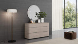 56" Oak Wood Six Drawer Double Dresser - HomeRoots - Flyclothing LLC