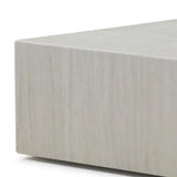 35" Beige Stone Square Block Coffee Table - Homeroots - Flyclothing LLC