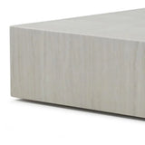 35" Beige Stone Square Block Coffee Table - Homeroots - Flyclothing LLC