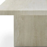55" Beige Marble Double Pedestal Coffee Table - Homeroots - Flyclothing LLC