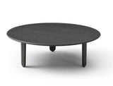 41" Black Solid Wood Round Coffee Table - Homeroots - Flyclothing LLC