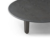 41" Black Solid Wood Round Coffee Table - Homeroots - Flyclothing LLC