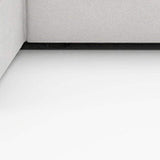 160" White Linen Blend Modular Sofa With Ottomans Toss Pillows And Storage - HomeRoots - Flyclothing LLC