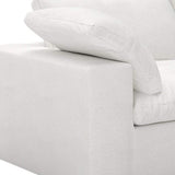120" White Linen Blend Modular Sofa With Toss Pillows - HomeRoots - Flyclothing LLC