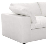 120" White Linen Blend Modular Sofa With Toss Pillows - HomeRoots - Flyclothing LLC