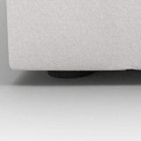 80" White Linen Blend Modular Loveseat and Toss Pillows - HomeRoots - Flyclothing LLC