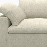 160" Khaki Linen Blend Modular Sofa With Ottoman And Toss Pillows - HomeRoots - Flyclothing LLC