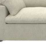 160" Khaki Linen Blend Modular Sofa With Toss Pillows - HomeRoots - Flyclothing LLC