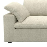 160" Khaki Linen Blend Modular Sofa With Toss Pillows - HomeRoots - Flyclothing LLC