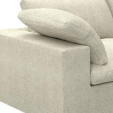 80" Khaki Linen Blend Modular Loveseat - HomeRoots - Flyclothing LLC