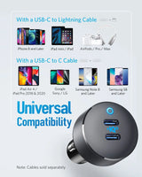 Anker <b>PowerDrive III</b> Duo USB-C Car Charger - Anker - Flyclothing LLC