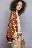 POL Open Front Floral Pattern Crochet Cardigan - Trendsi - Flyclothing LLC