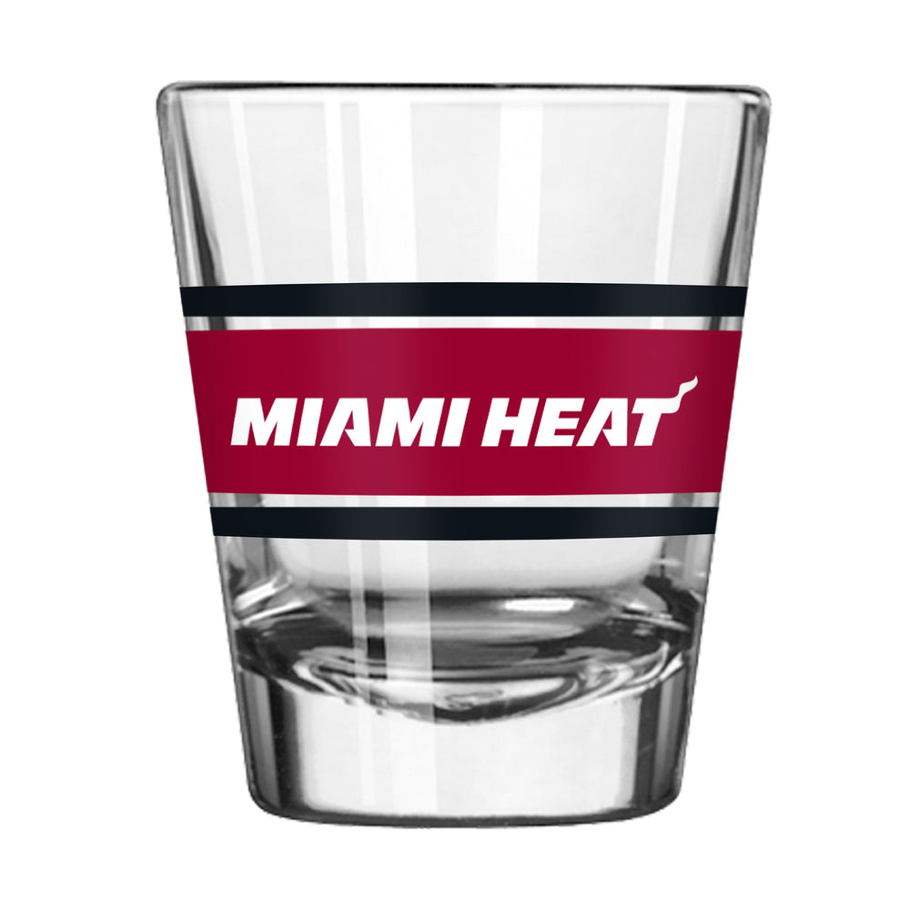 Miami Heat 2oz Stripe Shot Glass
