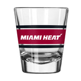 Miami Heat 2oz Stripe Shot Glass