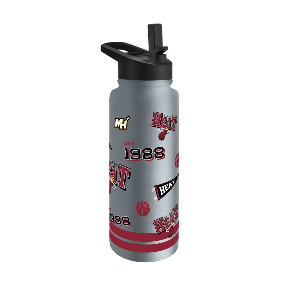 Miami Heat 34oz TJX Native Quencher Bottle - Logo Brands - Flyclothing LLC