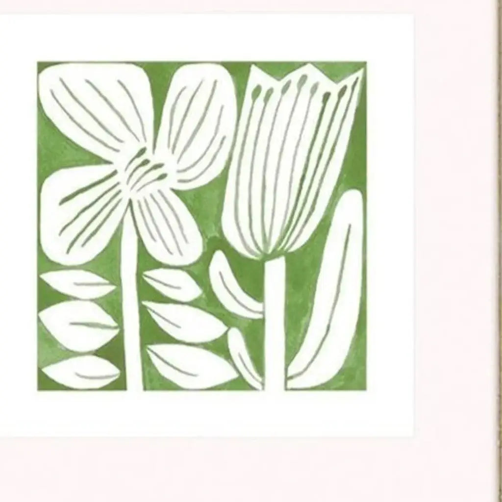 Set Of Three Green Modern Garden Gold Framed Wall Art - Homeroots - Flyclothing LLC