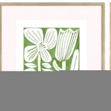 Set Of Three Green Modern Garden Gold Framed Wall Art - Homeroots - Flyclothing LLC