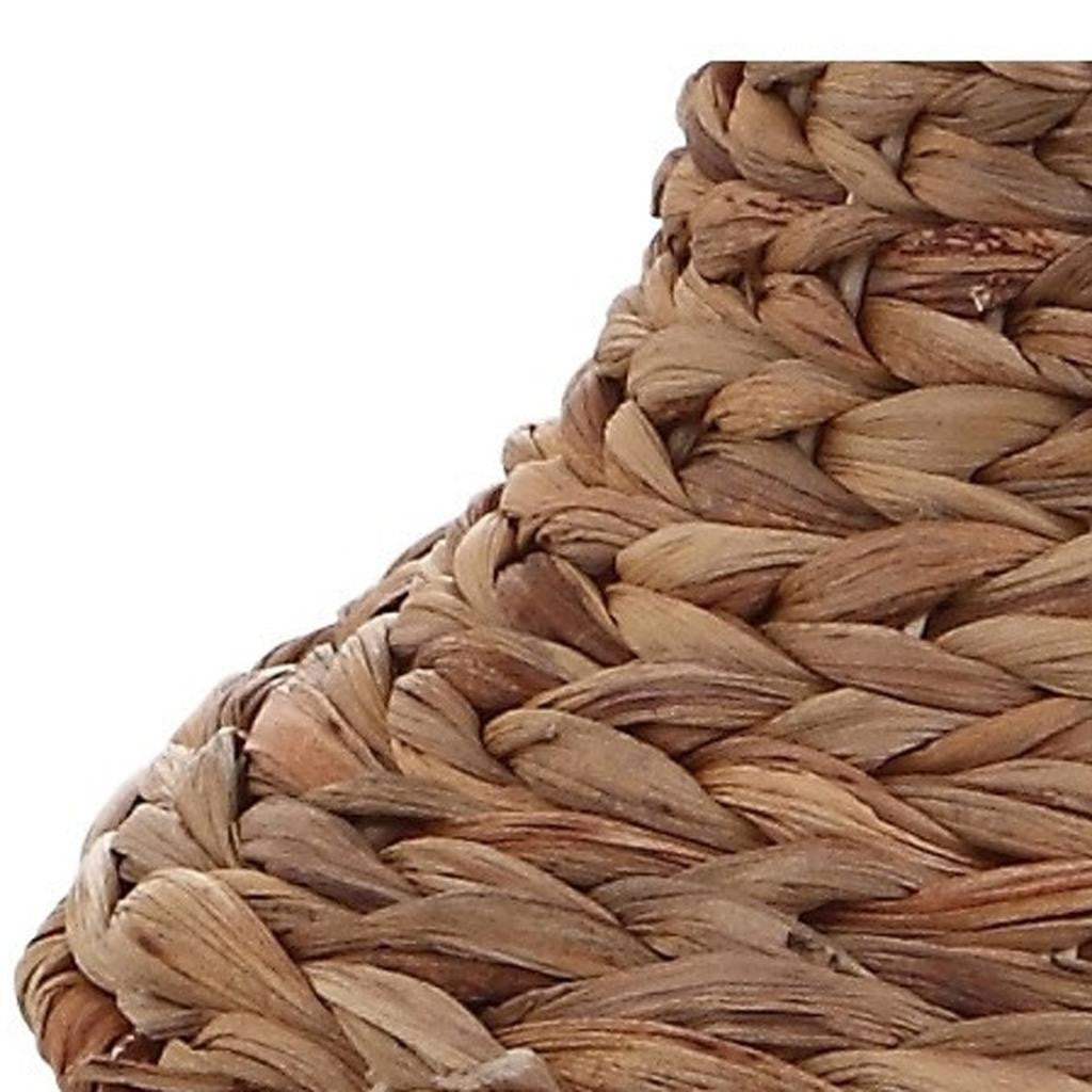 31" Natural Water Hyacinth Urn Table Lamp With Drum Shade - HomeRoots - Flyclothing LLC