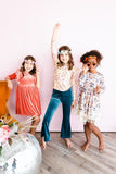 SALE Flower Child L/S Ruffle Tee - Mila & Rose ®