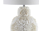 24" Off White Seashell Table Lamp With White Drum Shade - HomeRoots - Flyclothing LLC