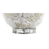 24" Off White Seashell Table Lamp With White Drum Shade - HomeRoots - Flyclothing LLC