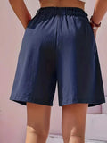 Full Size Pocketed Elastic Waist Shorts - Trendsi - Flyclothing LLC