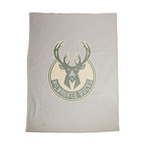 Milwaukee Bucks Oversized Logo Sublimated Sweatshirt Blanket