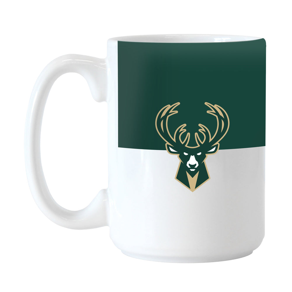 Milwaukee Bucks 15oz Colorblock Sublimated Mug