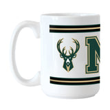 Milwaukee Bucks 15oz Overtime Stripe Sublimated Mug