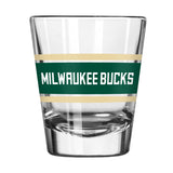 Milwaukee Bucks 2oz Stripe Shot Glass