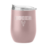 Milwaukee Bucks 16oz Stencil Powder Coat Curved Bev