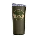 Milwaukee Bucks 20oz Badge Powder Coat Tumbler