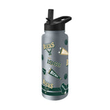 Milwaukee Bucks 34oz TJX Native Quencher Bottle - Logo Brands - Flyclothing LLC