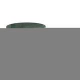 Set Of Two Green and Gold Genuine Marble and Iron Round Frame Nested Coffee Tables - Homeroots - Flyclothing LLC