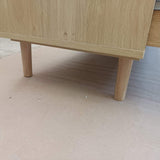 59" Natural Wood and Rattan Six Drawer Double Dresser - HomeRoots - Flyclothing LLC