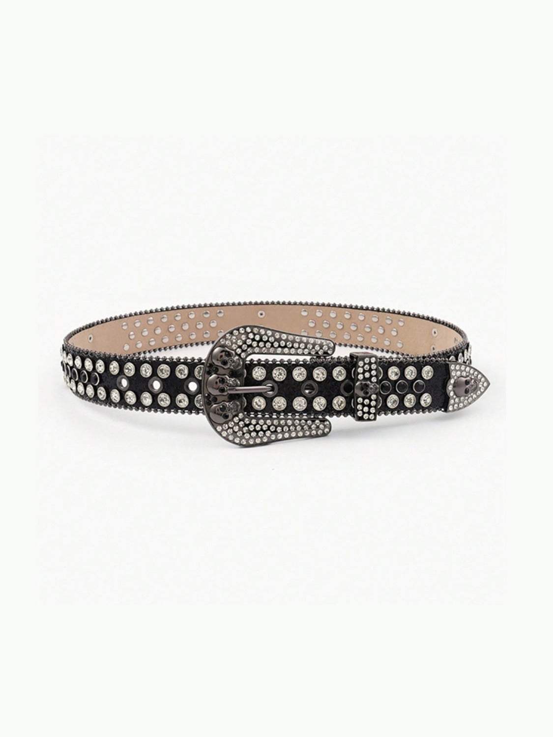 PU Leather Skull Belt - Trendsi - Flyclothing LLC