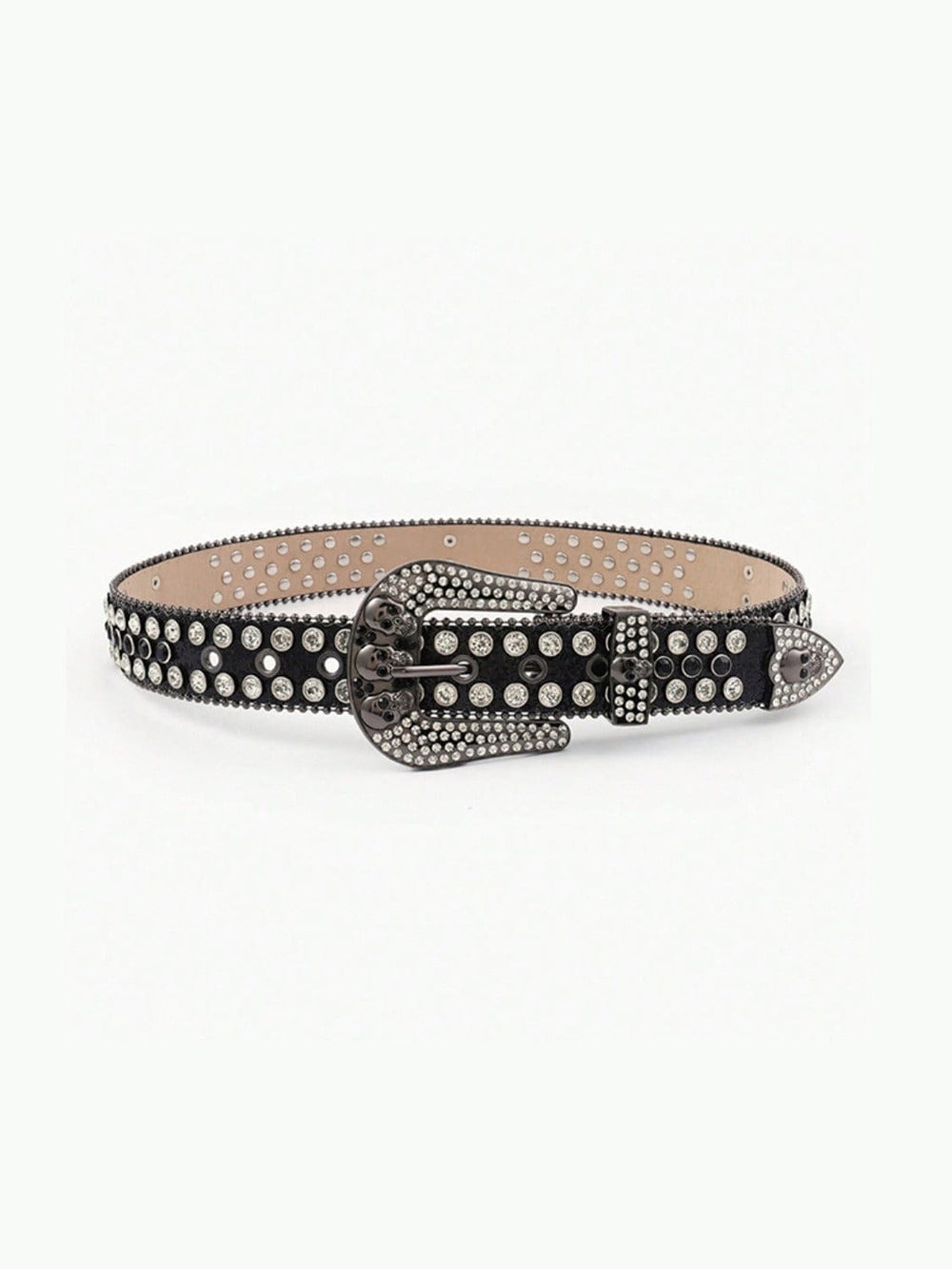 PU Leather Skull Belt - Trendsi