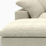 160" Khaki Linen Blend Modular Universal Sofa With Ottoman And Storage - HomeRoots - Flyclothing LLC